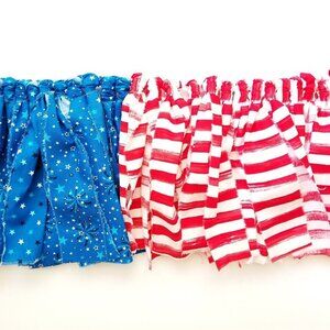 Fabric Banner Wall Hanging | Cubicle Decor, Americana Decor, American Flag | 7’